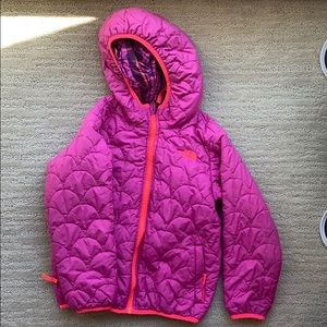 Girls North Face reversible jacket